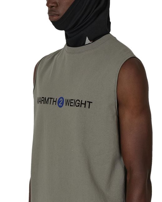 Roa Brown Warmth Sleeveless Tee T-Shirts for men