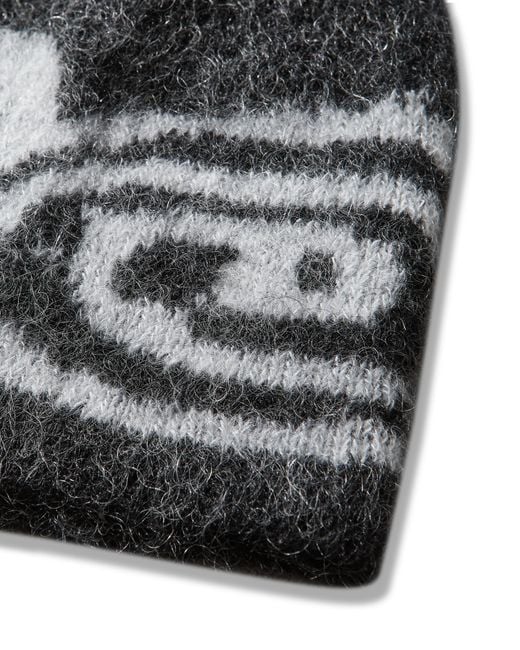 Roa Black Vortex Mohair Beanie Soft Goods