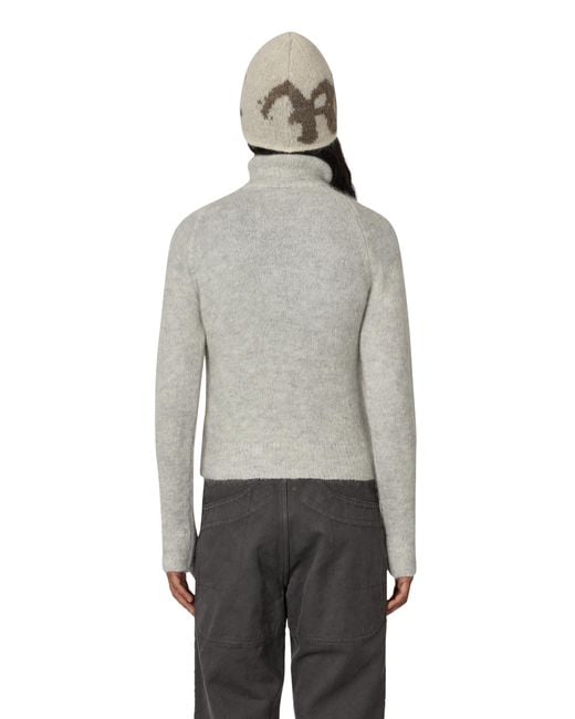 Roa Gray Tasna Mohair Zip Up Sweater Knitwears