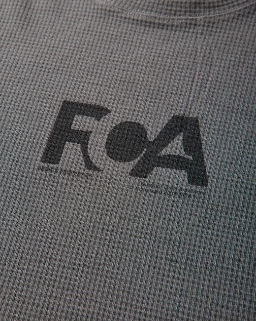 Roa Gray Altitude Waffle Long Sleeve Tops for men