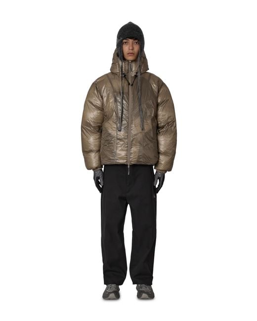 Roa Brown Synthetic Down Jacket Coats And Jackets for men