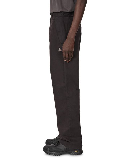 Roa Black Centipede Buckle Chino Pants Bottoms for men
