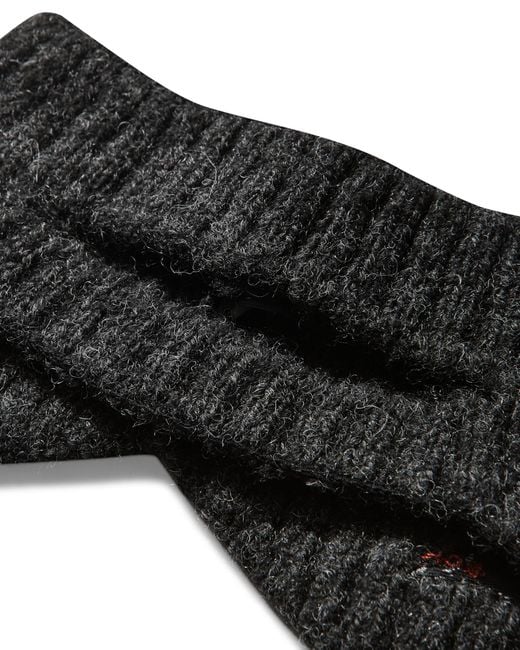 Roa Black Hawk Wool Knit Ear Warmer Hats for men