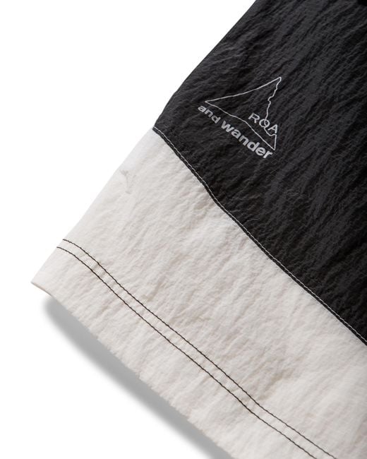 Roa Black X And Wander Ripstop Wind Short Pant Shorts