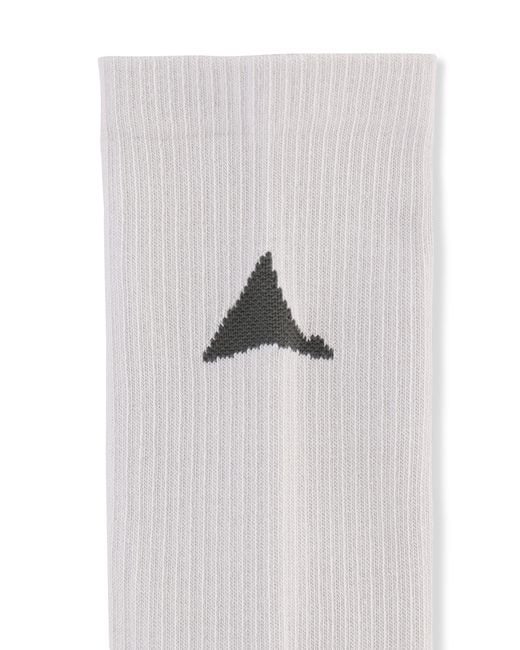 Roa White Logo Biofil Socks Underwear