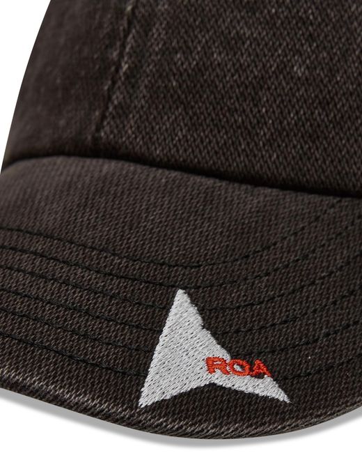 Roa Black X Wrangler Aero 6 Panel Cap Hats