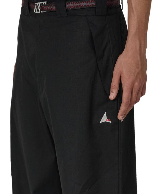 Roa Black Centipede Buckle Chino Pant Pants for men