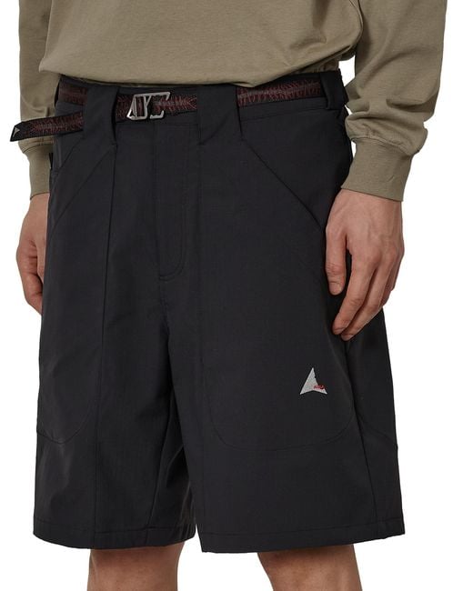 Roa Black Lolotte Ripstop Technical Shorts Shorts for men