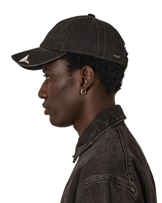 Roa Black X Wrangler Aero 6 Panel Cap Hats