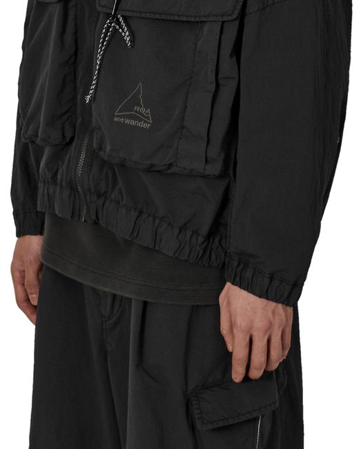 Roa Black X And Wander Nylon Hooded Jacket Coats And Jackets