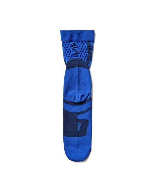Roa Blue Bones Logo Q-Skin Technical Crew Socks Underwear