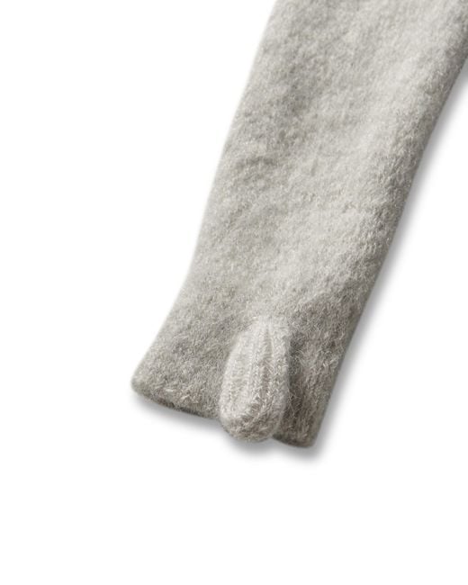 Roa Gray Tasna Mohair Zip Up Sweater Knitwears