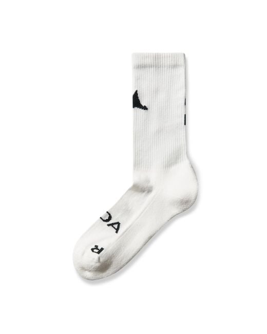Roa White Logo Biofil Socks Underwear