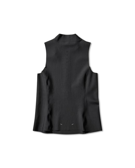 Roa Black Gator Compression Half Zip Tank Top Tops