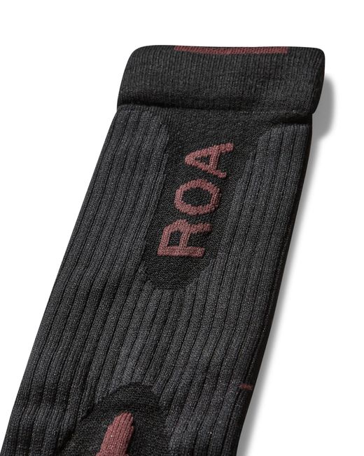 Roa Black Orma Technical Merino Snow Socks Underwear