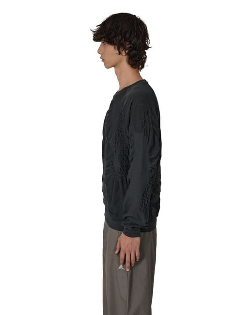 Roa Black Wama 3D Seamless Long Sleeve Sweatshirts for men