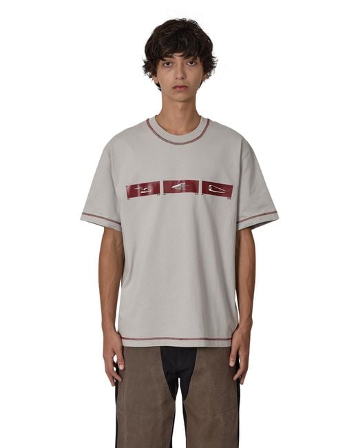 Roa Gray Sticks Stitch Organic T Shirt T-Shirts for men