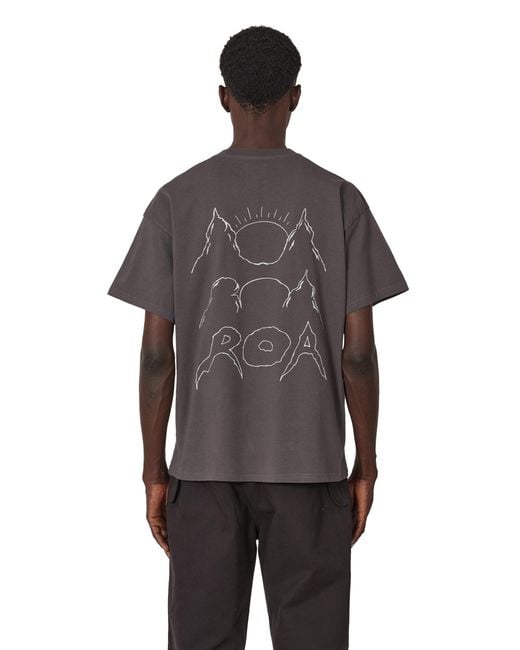 Roa Brown Lava Mountain T-Shirt T-Shirts