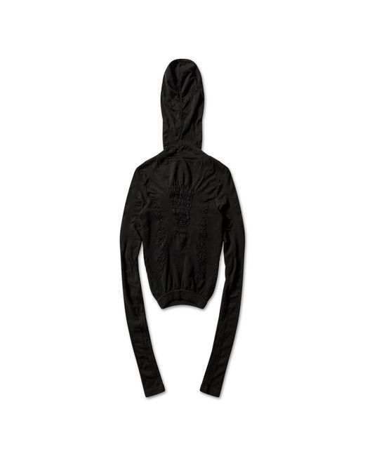Roa Black Aune Merino 3D Seamless Top Knitwears