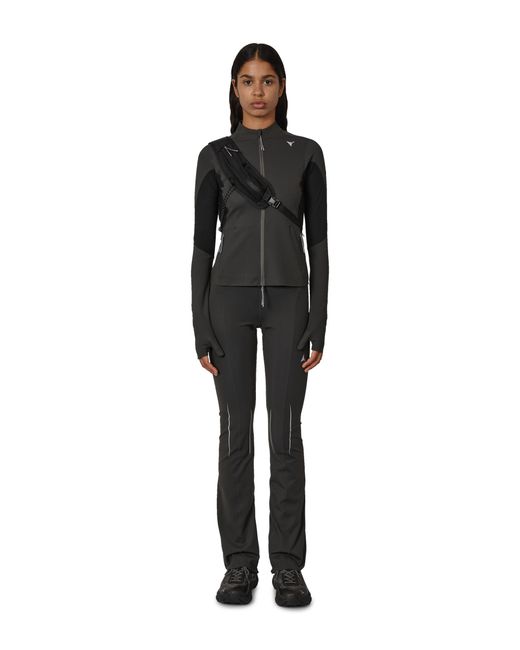 Roa Black Tenna Compression Flared Leggings Bottoms