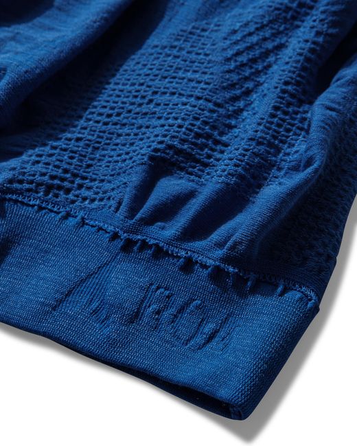 Roa Blue Wama 3D Seamless Long Sleeve Sweatshirts for men