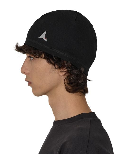Roa Black Lasen Thermal Merino Beanie Hats