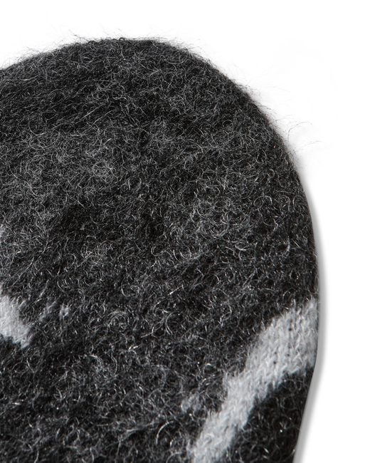 Roa Black Vortex Mohair Beanie Soft Goods