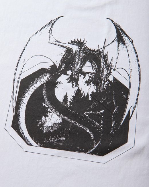 Roa White Dragon T-Shirt T-Shirts