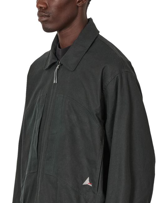Roa Black Pilot Waxed Canvas Jacket Jackets for men