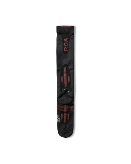 Roa Black Orma Technical Merino Snow Socks Underwear