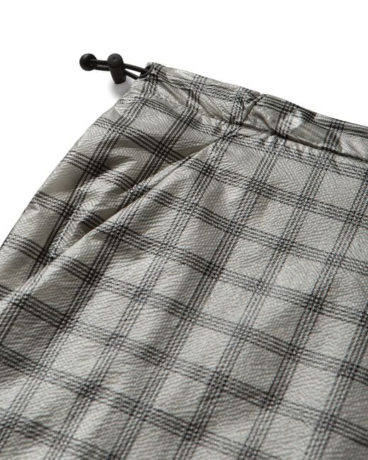 Roa Black Nia See Through Printed Check Mid Skirt Skirts