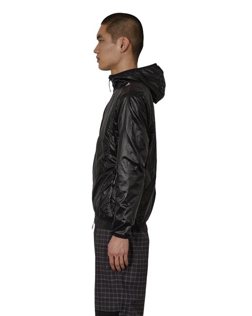 Roa Black Hue Packable Wind Jacket Coats And Jackets