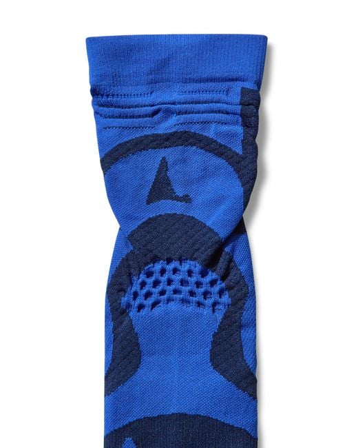 Roa Blue Bones Logo Q-Skin Technical Crew Socks Underwear