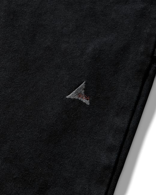 Roa Black Ash Canvas Shorts Pants for men