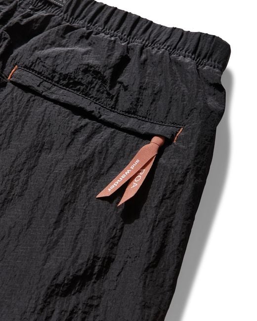 Roa Black X And Wander Ripstop Wind Short Pant Shorts