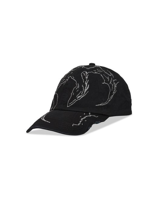 Roa Black Ryli Embriodered 6-Panel Cap Hats