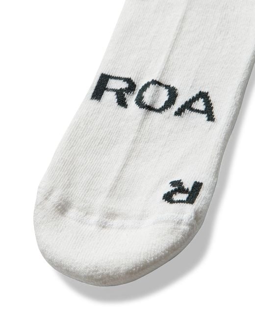 Roa White Logo Biofil Socks Underwear
