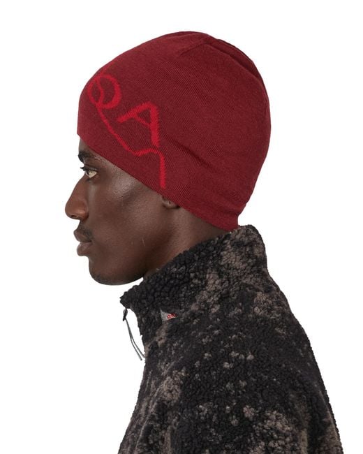 Roa Red Logo Wool Beanie Soft Goods