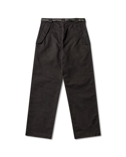 Roa Black Centipede Buckle Chino Pants Bottoms for men