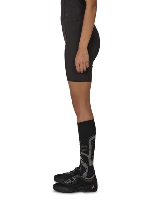 Roa Black Spine Compression Biker Shorts Shorts