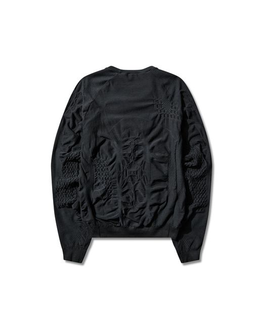 Roa Black Wama 3D Seamless Long Sleeve Sweatshirts for men