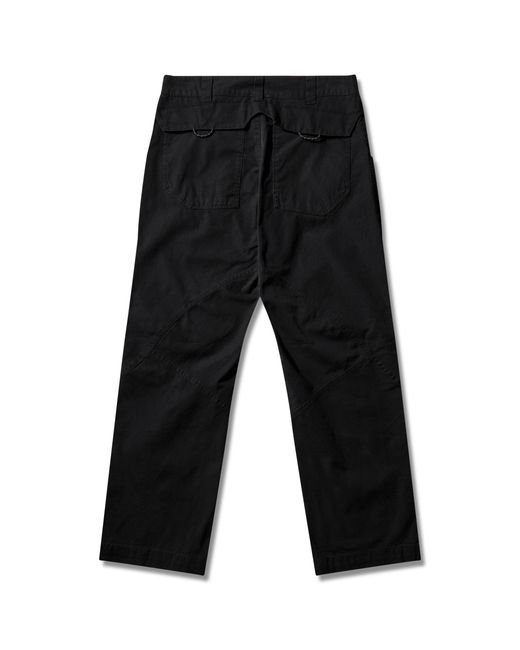 Roa Black Crimp Shaped Cotton Pants Pants for men