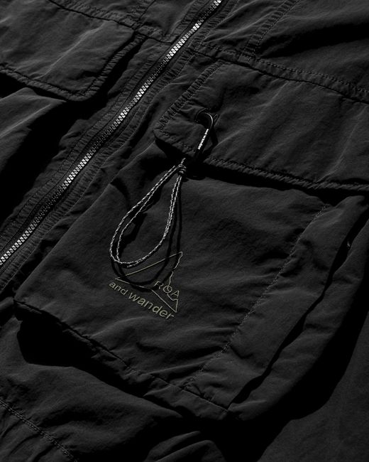 Roa Black X And Wander Nylon Hooded Jacket Coats And Jackets