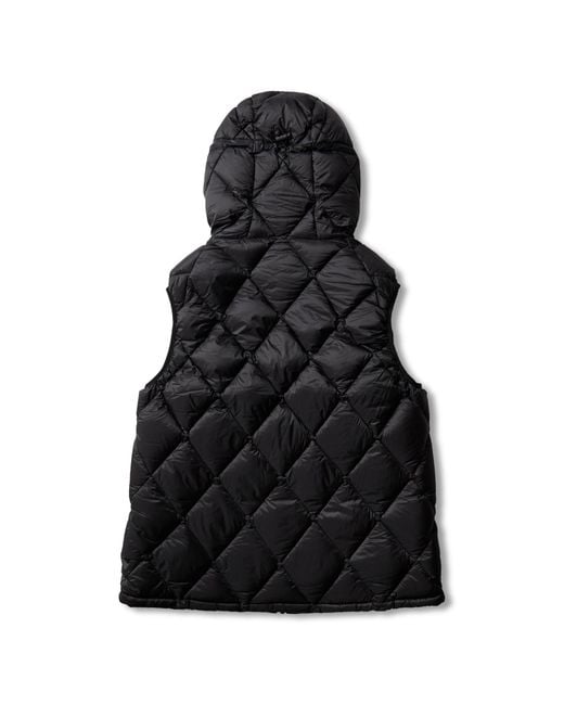 Roa Black Nuna 800 Fill Power Hooded Down Vest Jackets