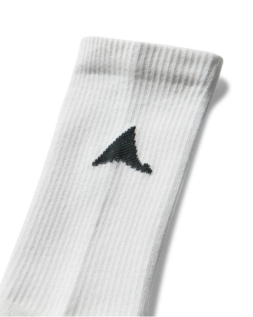 Roa White Logo Biofil Socks Underwear