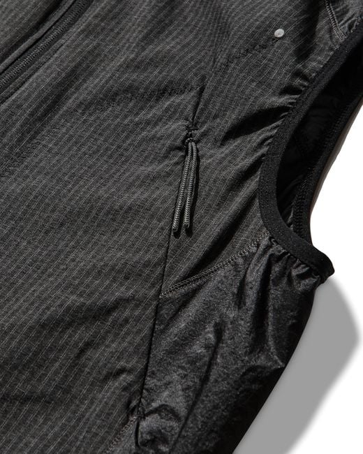 Roa Blue Numb Pinstriped Commuting Vest Coats And Jackets for men