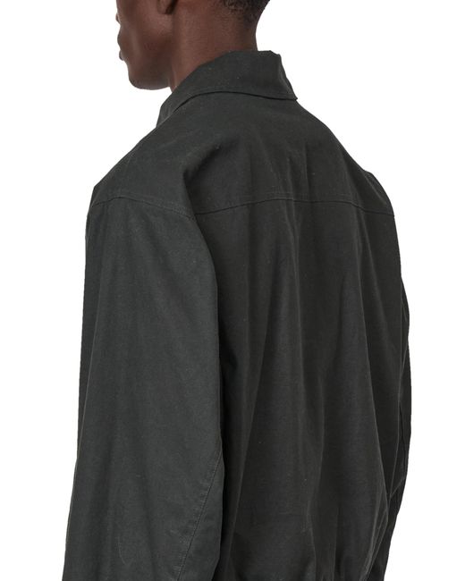 Roa Black Pilot Waxed Canvas Jacket Jackets for men