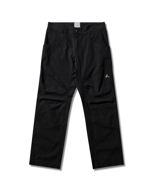 Roa Black Crimp Shaped Cotton Pants Pants for men
