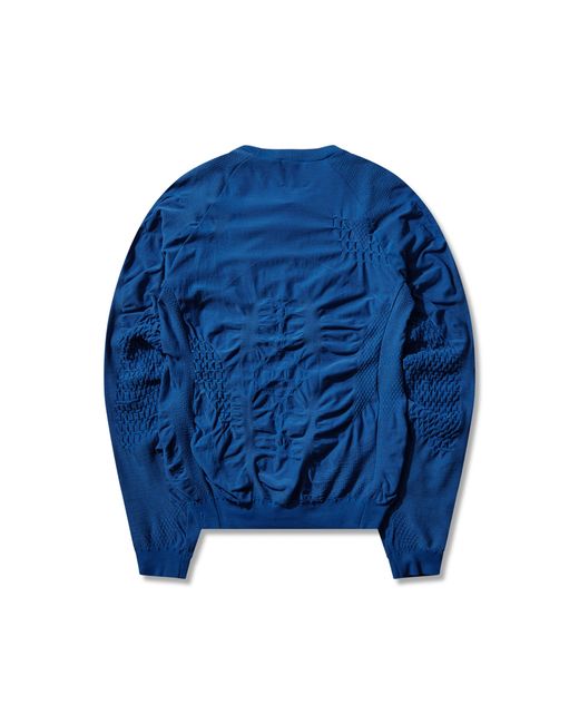 Roa Blue Wama 3D Seamless Long Sleeve Sweatshirts for men