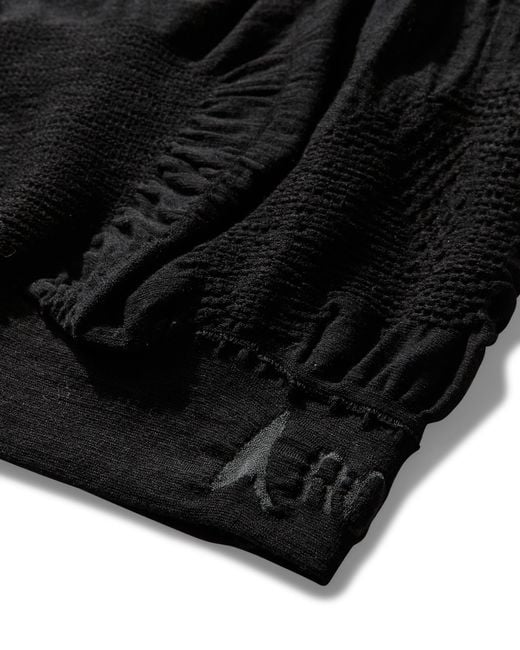 Roa Black Wama Merino 3D Seamless Long Sleeve Sweatshirts
